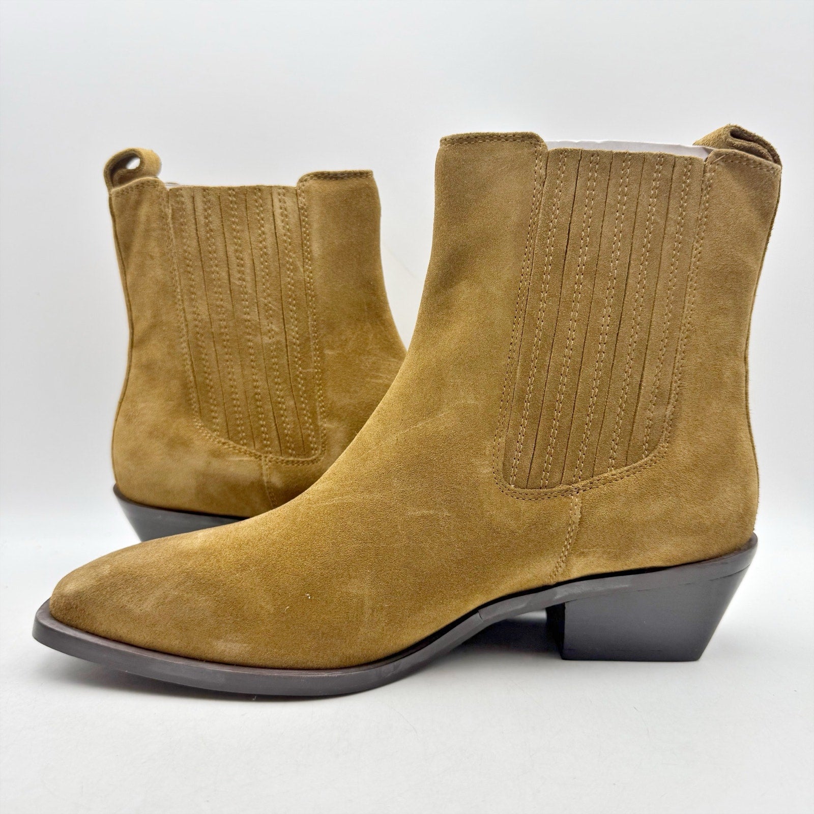 Seychelles Womens Hold Me Down Chelsea Ankle Boots US 8 Brown Suede NWOB