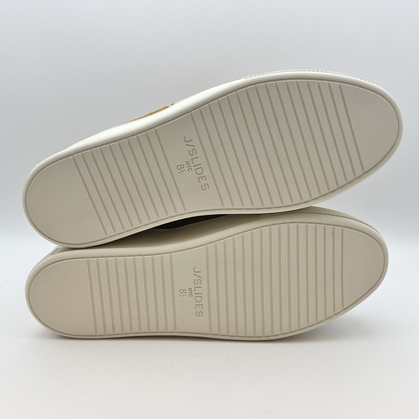 J/Slides Women's Magic Pull On Platform Sneaker Sz 8.5 Tan/Brown Waterproof NIB