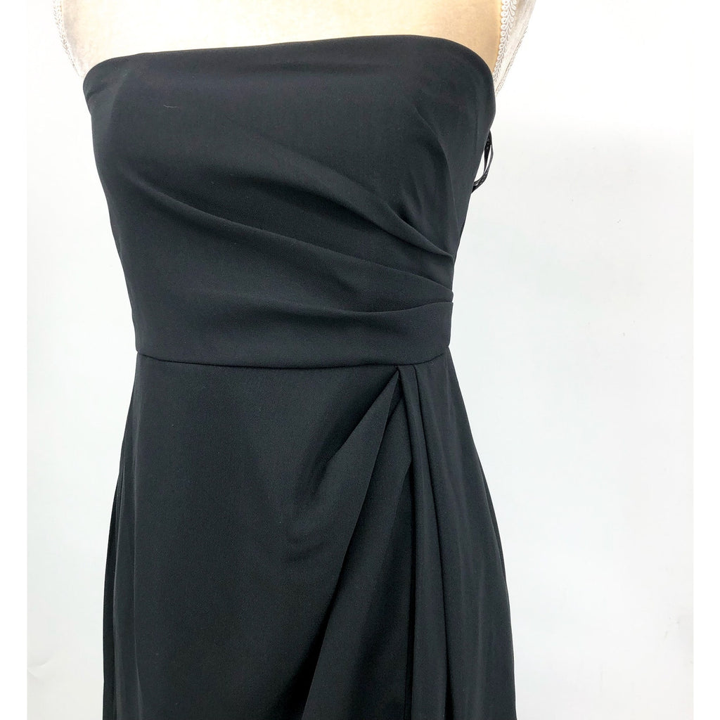AFTER SIX Women's Strapless Wrap Trumpet Dress Size 4 Black 6873 Formal NWT