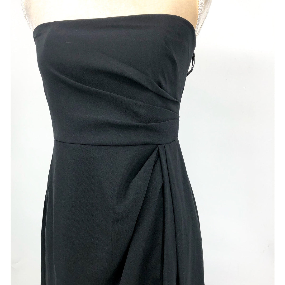AFTER SIX Women's Strapless Wrap Trumpet Dress Size 4 Black 6873 Formal NWT