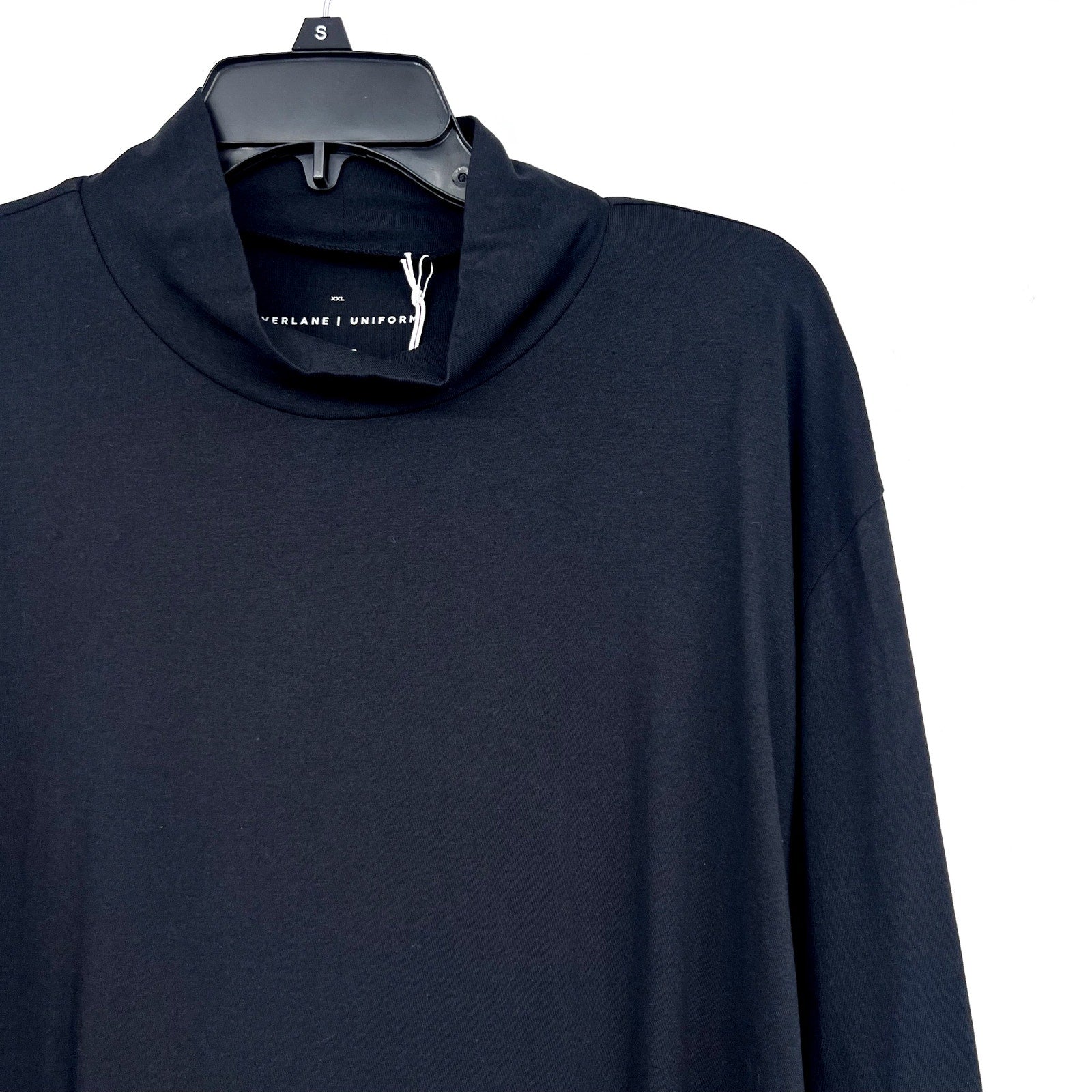 EVERLANE UNIFORM Mens The Organic Cotton Turtleneck XXL Black NWT