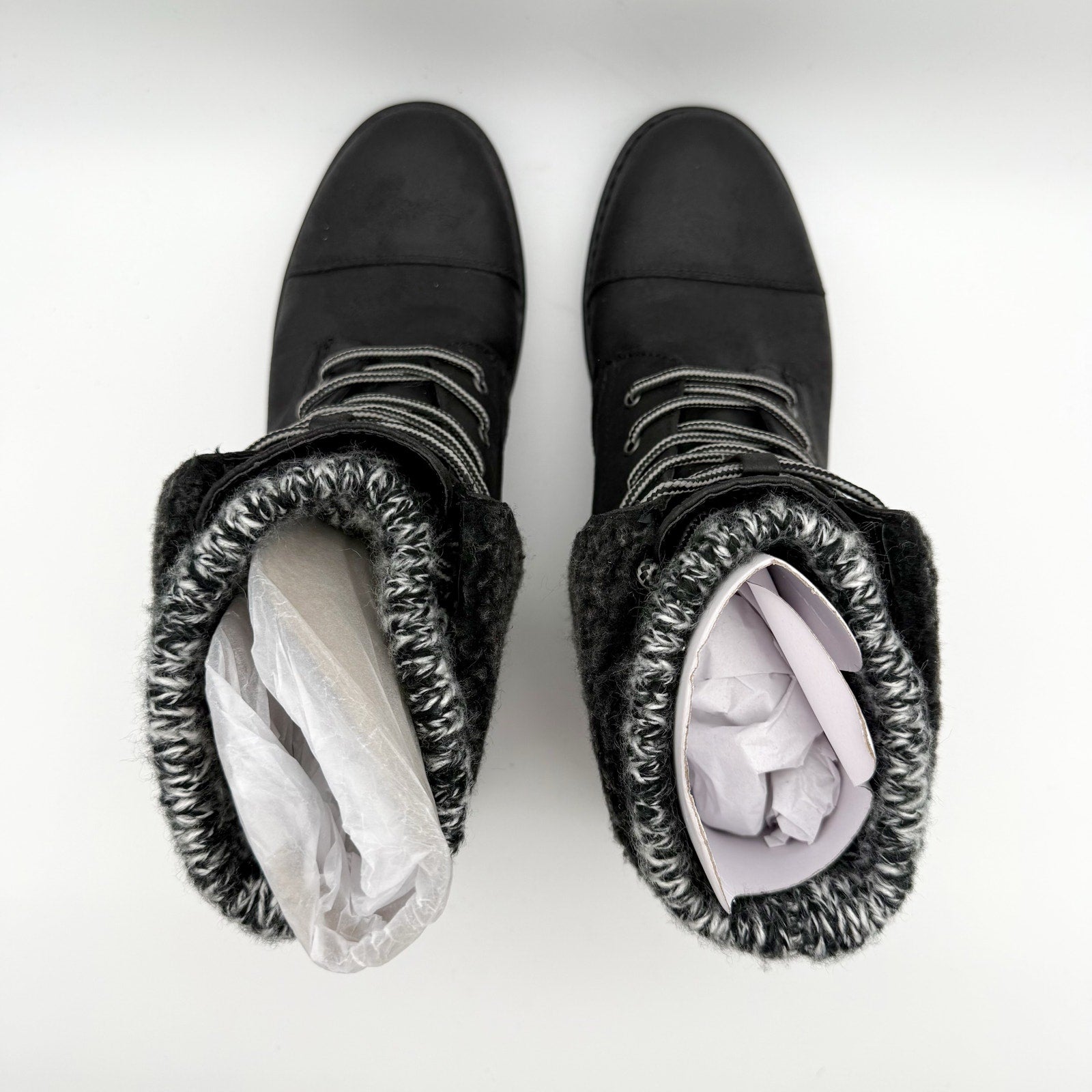 Cliffs by White Mountain Womens Duena Ankle Booties US 8.5 M Black Knit NIB