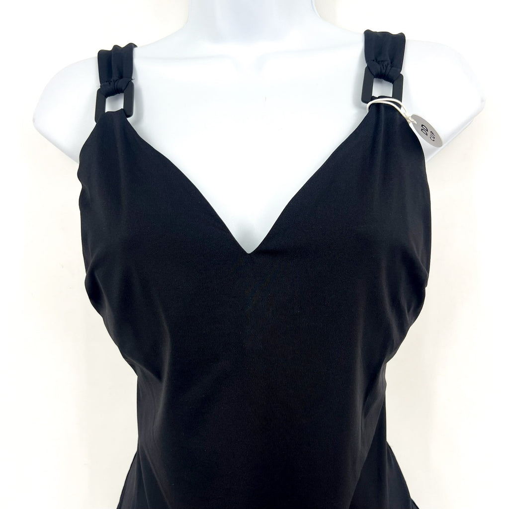 SEAFOLLY Women's One-Piece Swimsuit Size 4 DD-Cup Black Underwire NWT