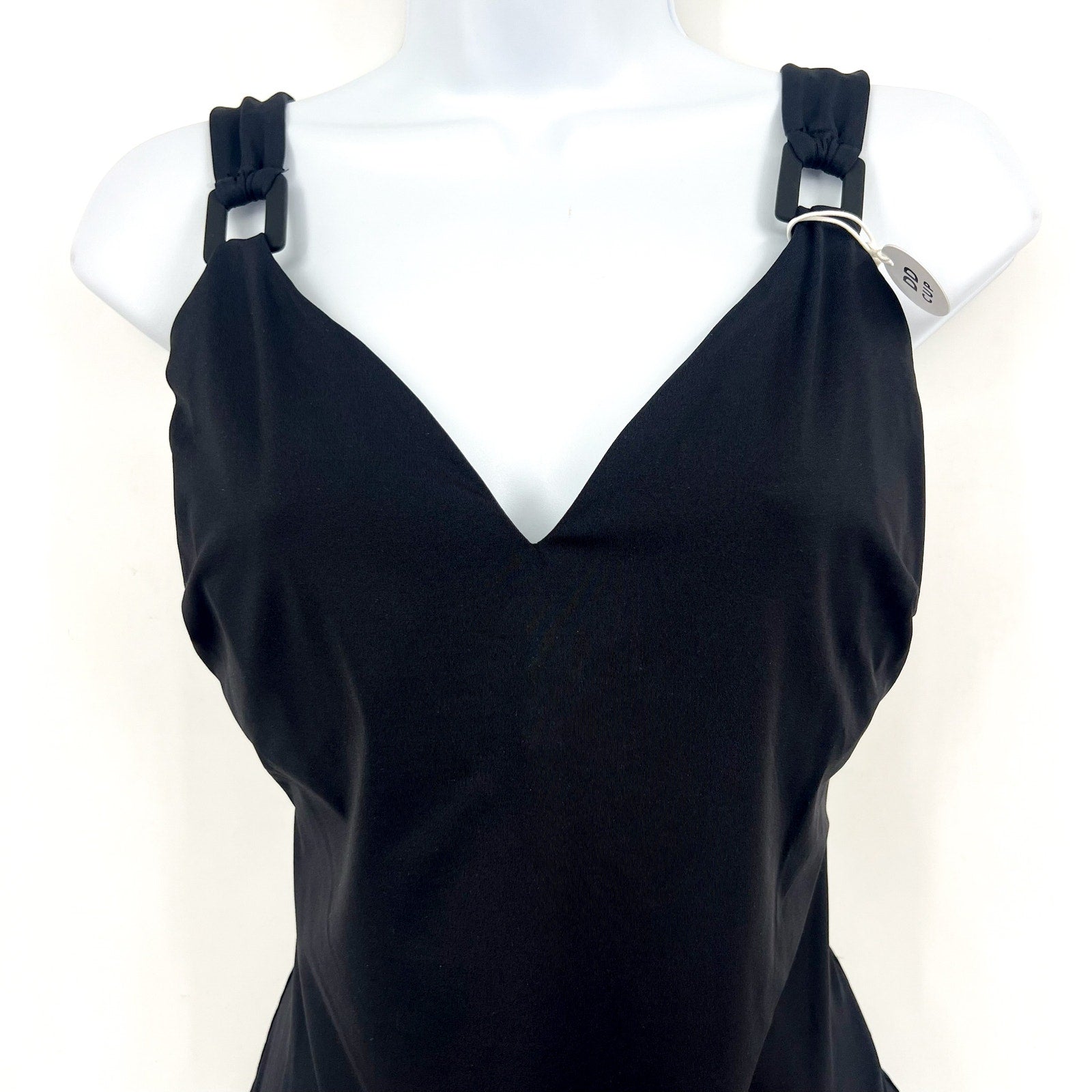 SEAFOLLY Women's One-Piece Swimsuit Size 4 DD-Cup Black Underwire NWT