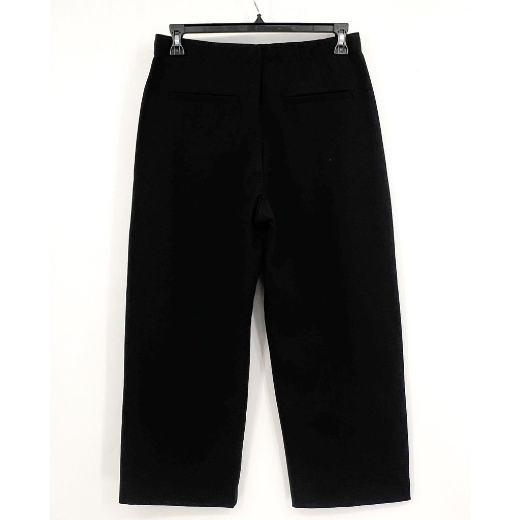 EVERLANE Women's The Wide Leg Dream Pants Large Black Elastic Waist NWT