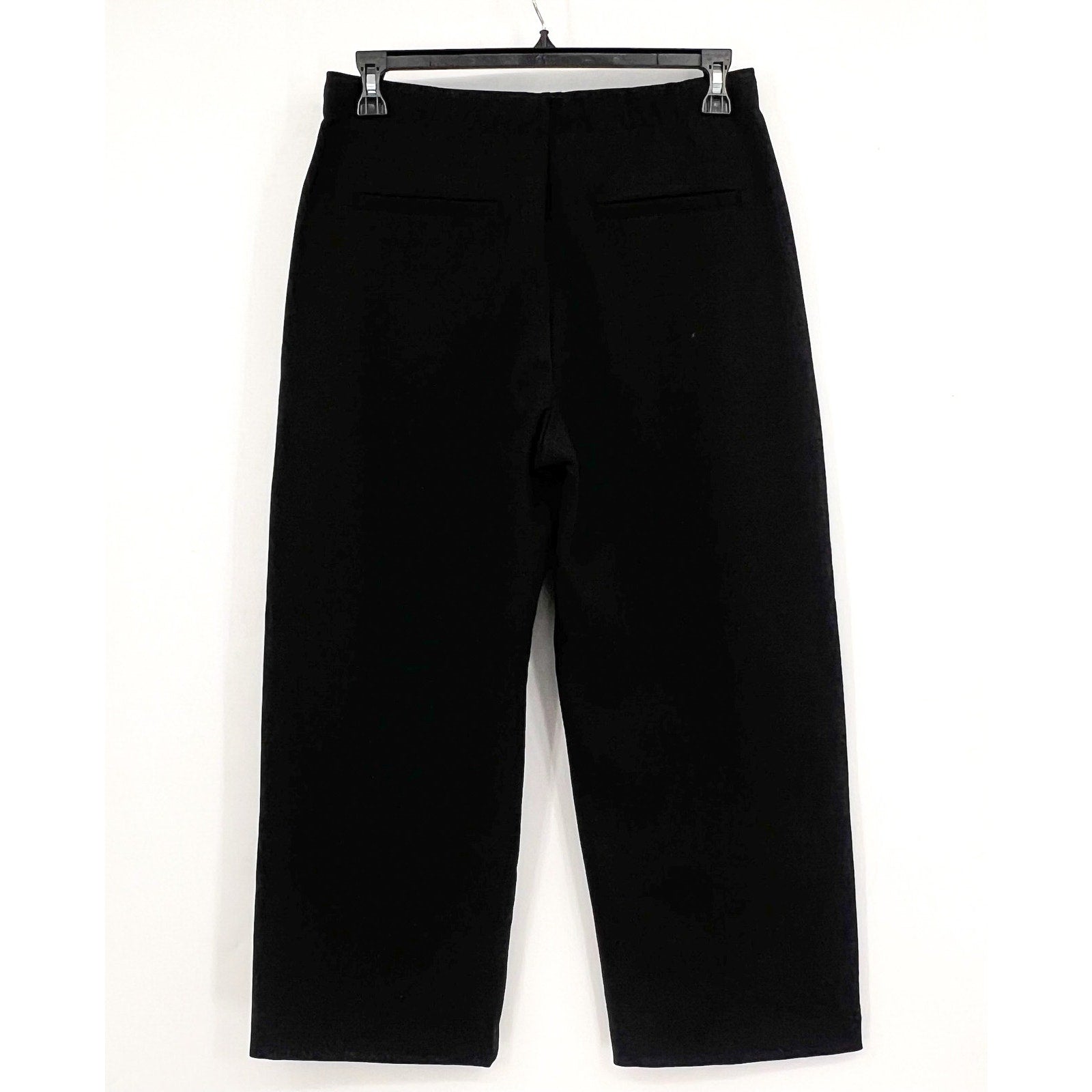 EVERLANE Women's The Wide Leg Dream Pants Large Black Elastic Waist NWT