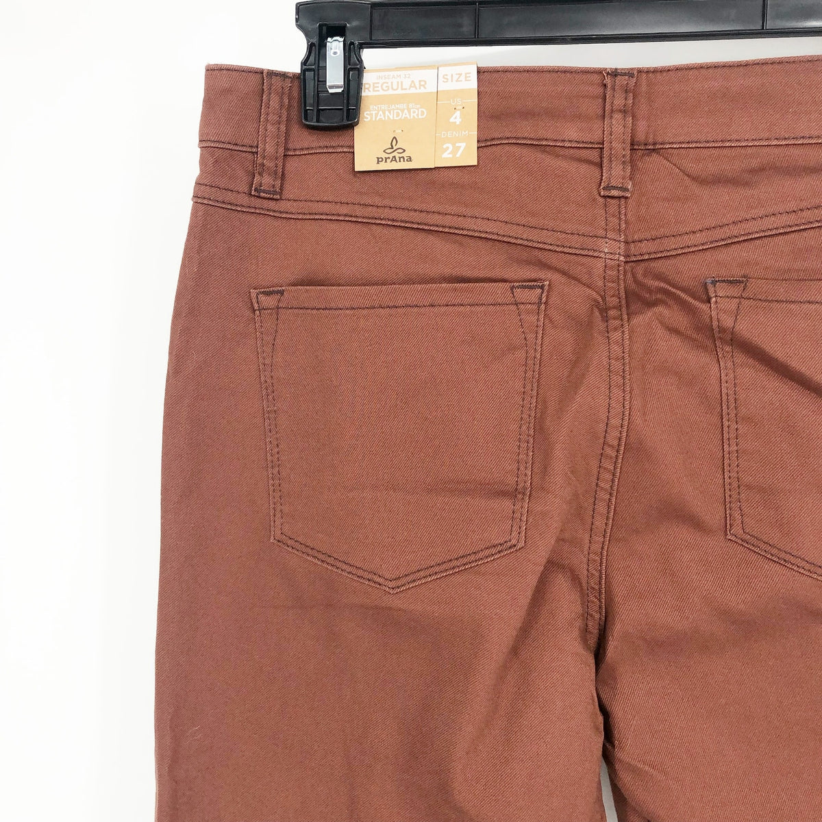 PRANA Womens Kayla Skinny Jeans 27x32 US 4 Brown Manzanita High Rise Stretch NWT
