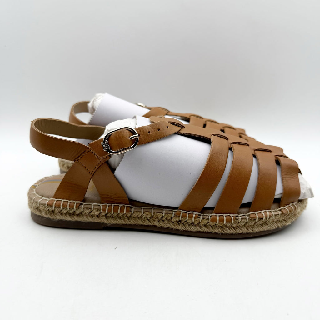 Sam Edelman Kids Kora Sandals US 2 M EU 33.5 Brown Leather NIB