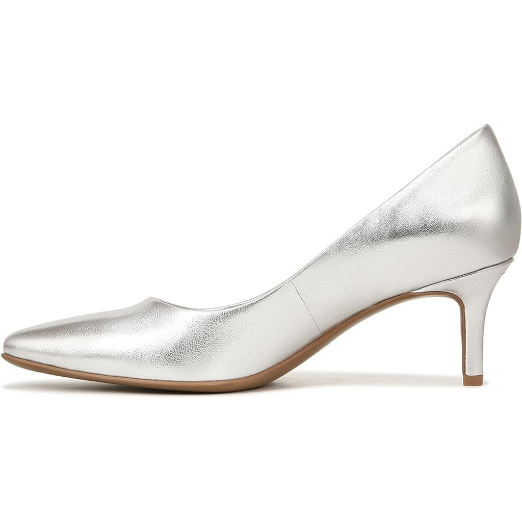 Naturalizer Womens Everly Pumps US 11 Wide EU 42 Silver Leather NWOB