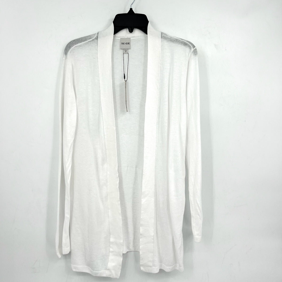 NIC + ZOE All Year Back Of The Chair Cardigan Medium White Long Sleeve NWT