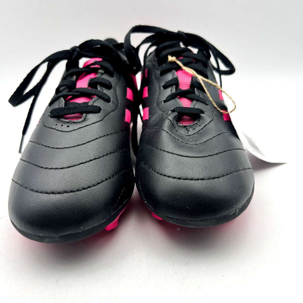 Adidas Youth Goletto VIII Soccer Cleats Size 2.5 Black Pink Firm Ground NWOB