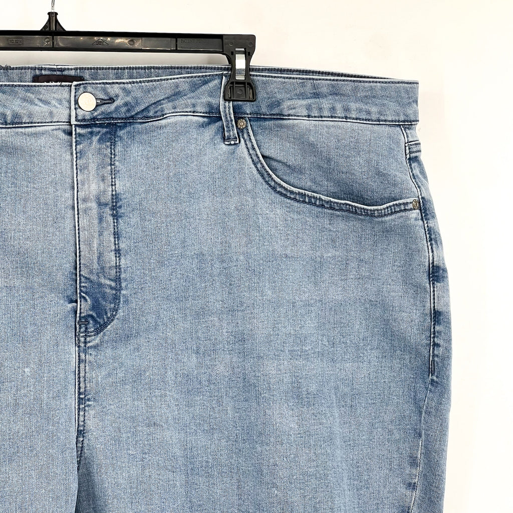 NYDJ Womens Margot Girlfriend Jeans Size 26W PETITE Kingston Blue NWOT