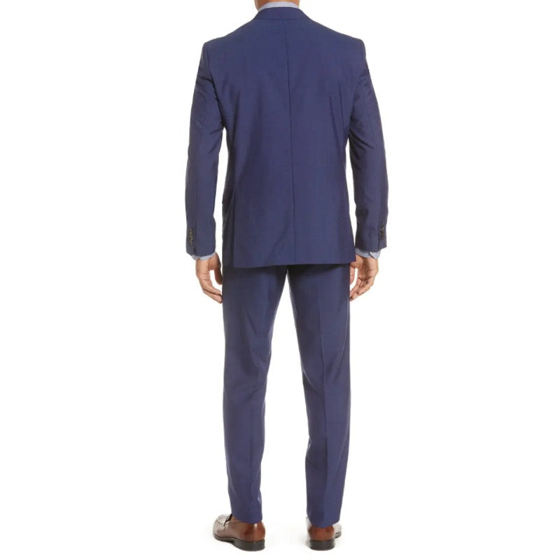 TED BAKER Men's Jarrett Dress Pants 36R Navy Blue Flat Front 100% Wool NWOT
