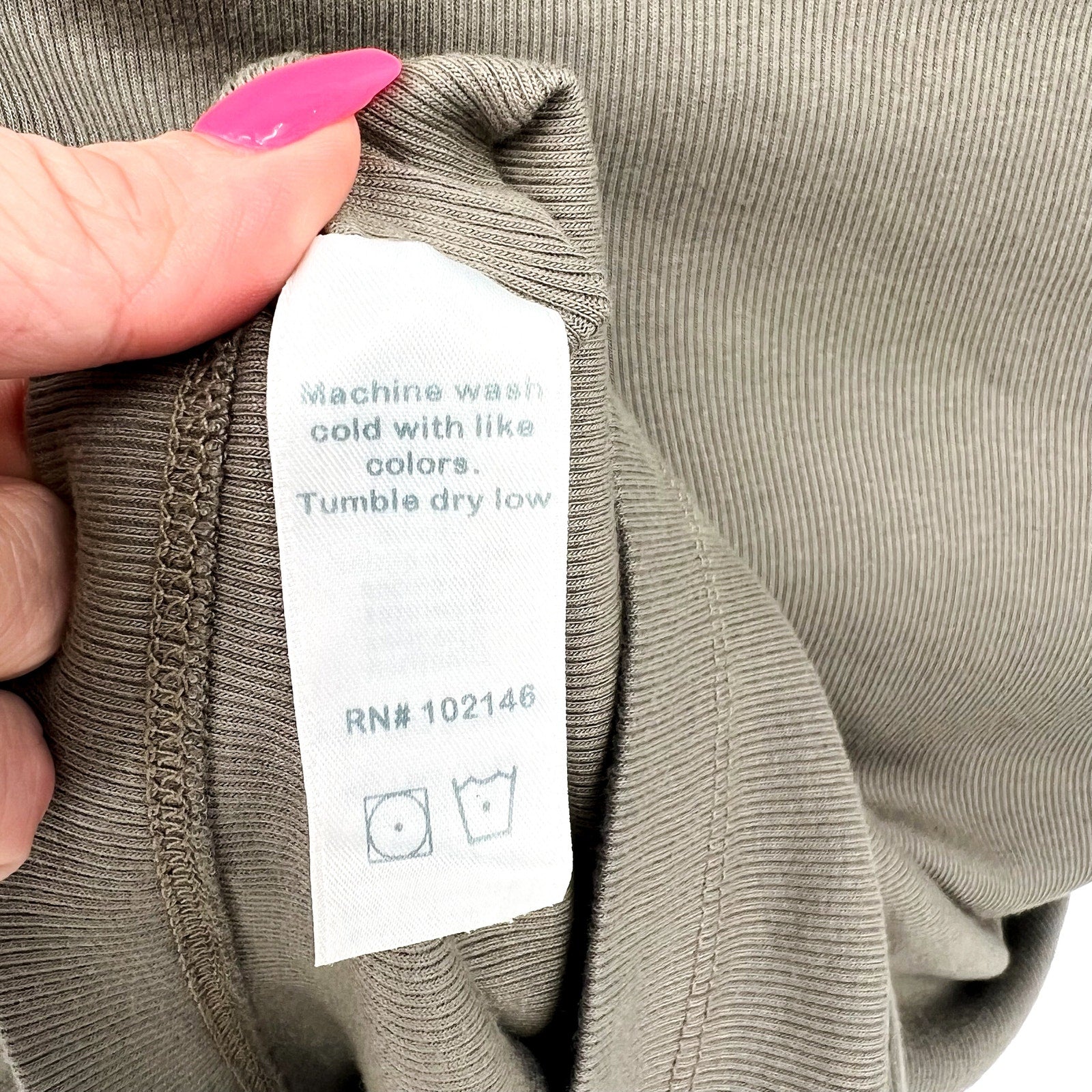 MICHAEL STARS Womens Ricci T-Shirt Dress Small Olive Green Short Sleeve NWT