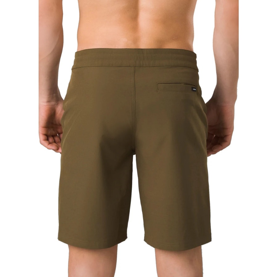 PRANA Men's Riveter Board Shorts Size 31 Peat Green 7" Inseam UPF 50+ NWT