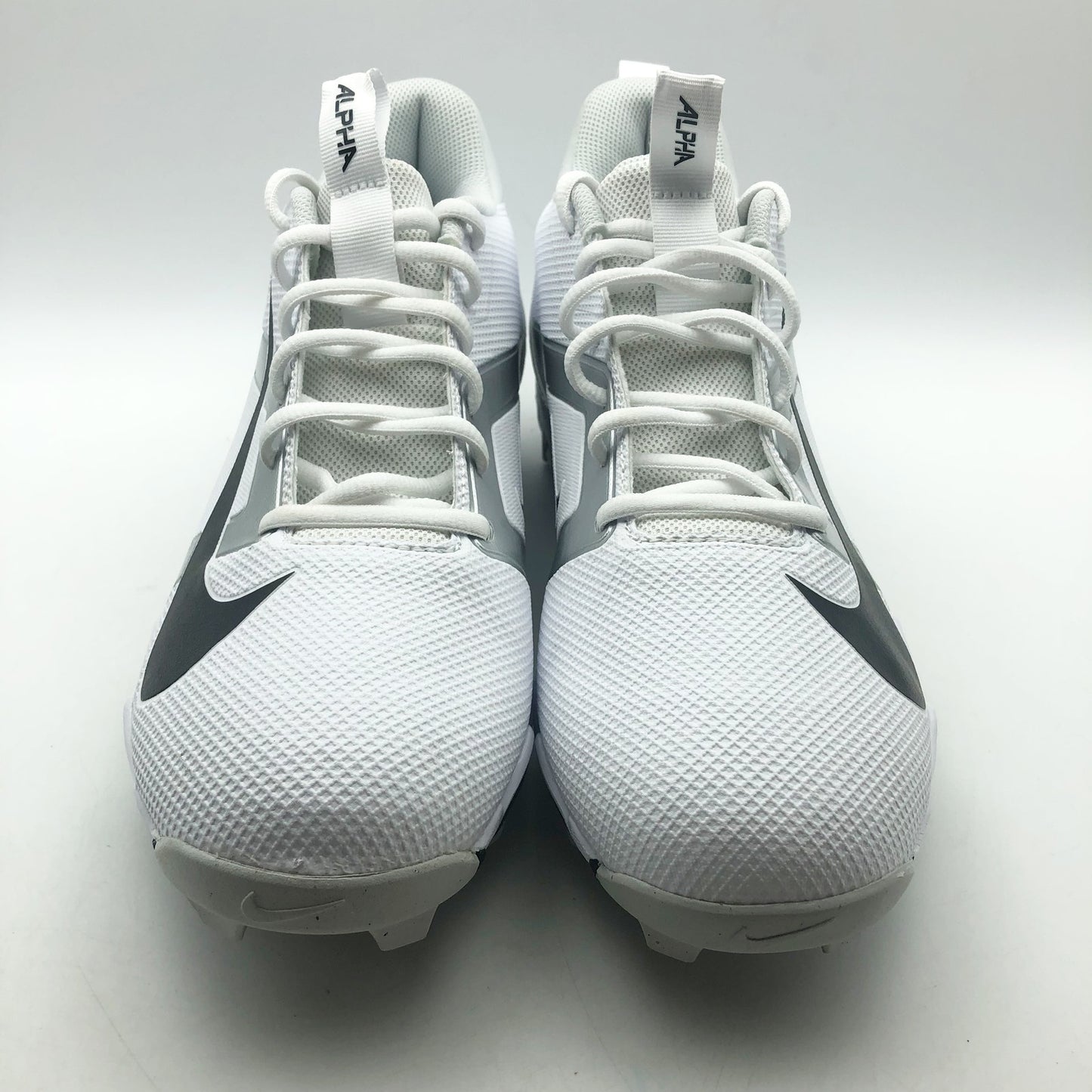Nike Mens Alpha Menace 4 Shark Football Cleats Size 13 White Black NWOB