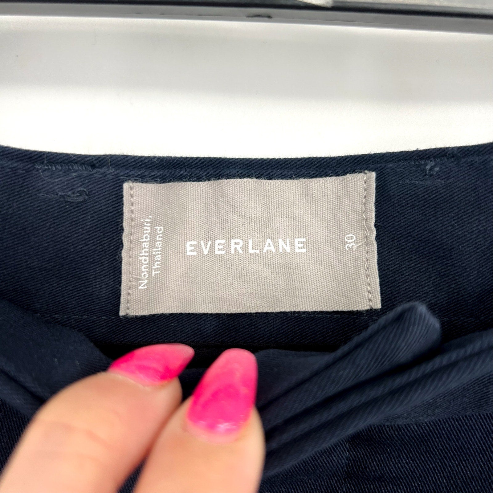 EVERLANE Men's The 9" Performance Chino Shorts Size 30 Navy Blue NWT