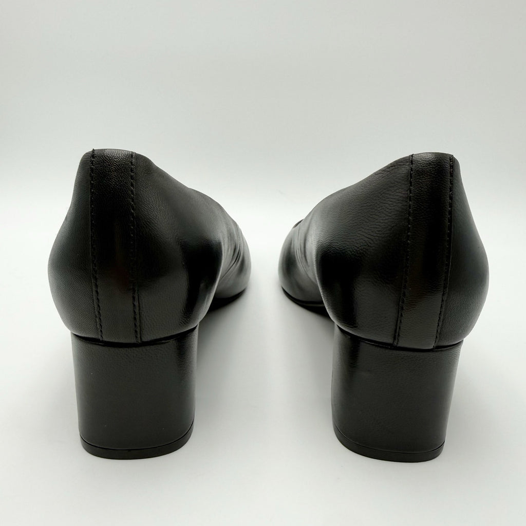Trotters Womens Daria Pumps Size 9 WW Black Leather Heels NIB