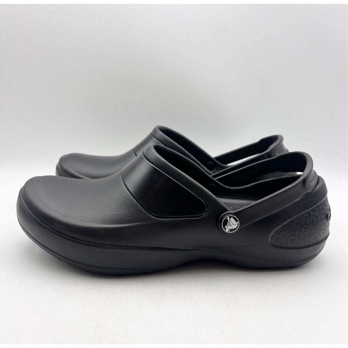 Crocs Women's Mercy Work Clogs Size 9 Black Slip On Slip Resistant NWOB