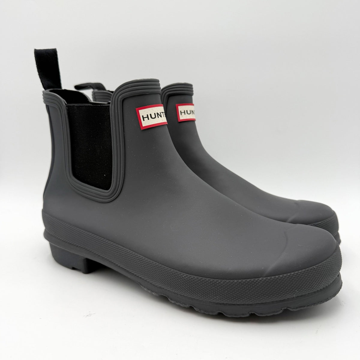 Hunter Womens Original Chelsea Rain Ankle Boot US 10 EU 42 Black Waterproof NWOB