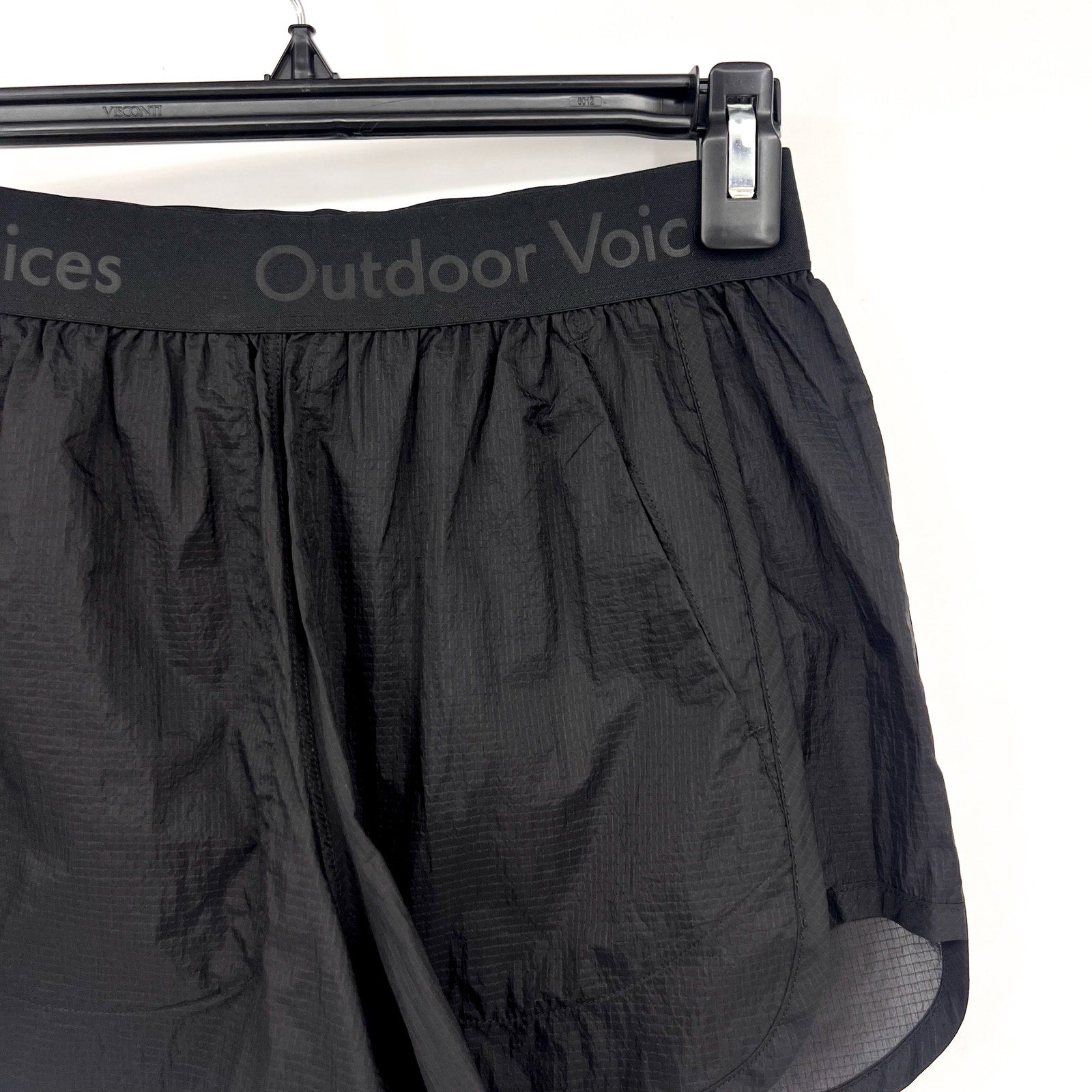 OUTDOOR VOICES Women's BreakLite Athletic Shorts XS Black 4" Inseam NWT