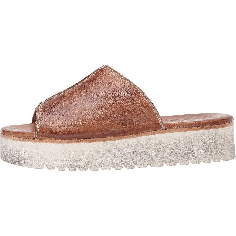 Bed Stu Womens Fairlee II Platform Sandals US 7 EU 37 Tan Rustic Leather NIB