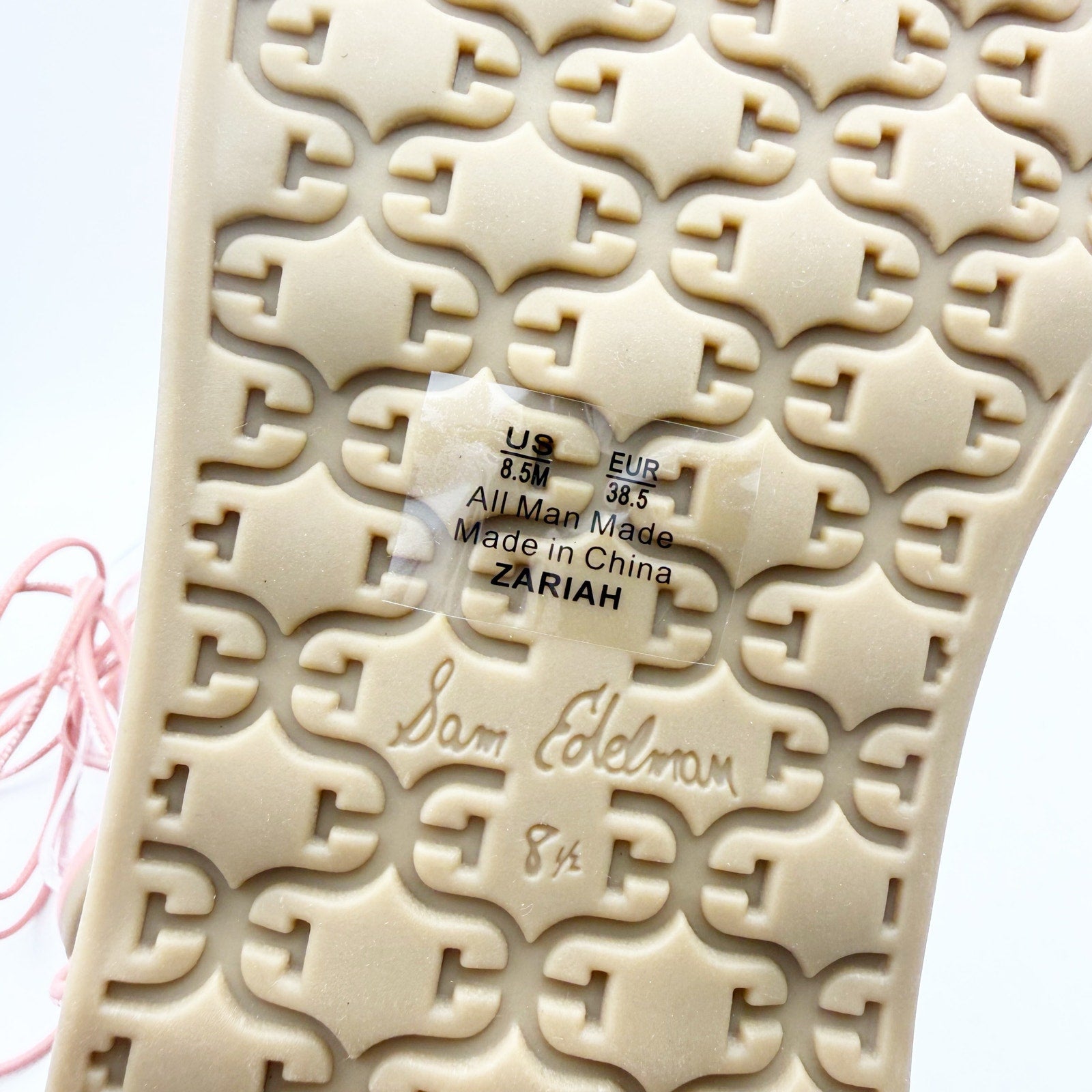 Sam Edelman Womens Zariah Sandals US 8.5 M EU 38.5 Pink Strappy Lace Up NIB