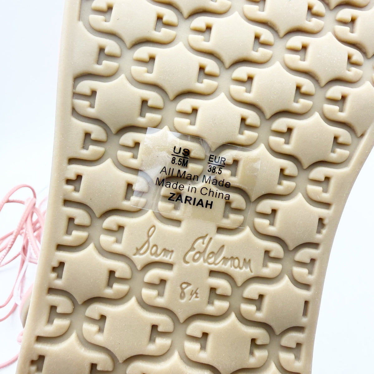 Sam Edelman Womens Zariah Sandals Size 8.5 M EU 38.5 Pink Strappy Lace Up NIB