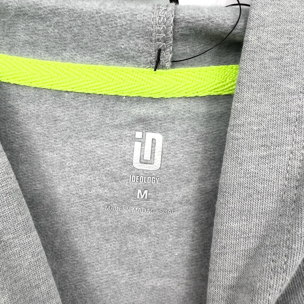 IDEOLOGY Women's Fleece Hoodie Medium Grey Zinc Heather Sweatshirt NWT