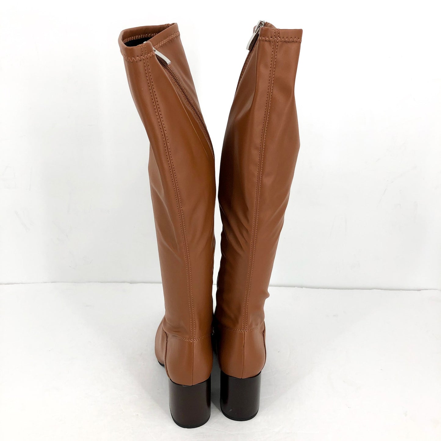 Franco Sarto Womens L-Tribute Knee High Boots US 8 M EU 38.5 Saddle Tan NIB