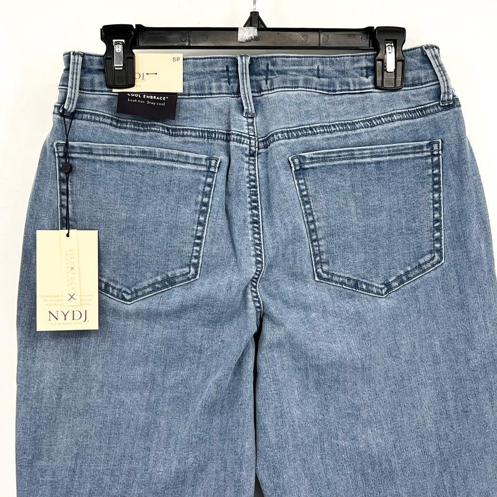 NYDJ Womens Margot Girlfriend Jeans Size 8 PETITE Kingston Blue NWT