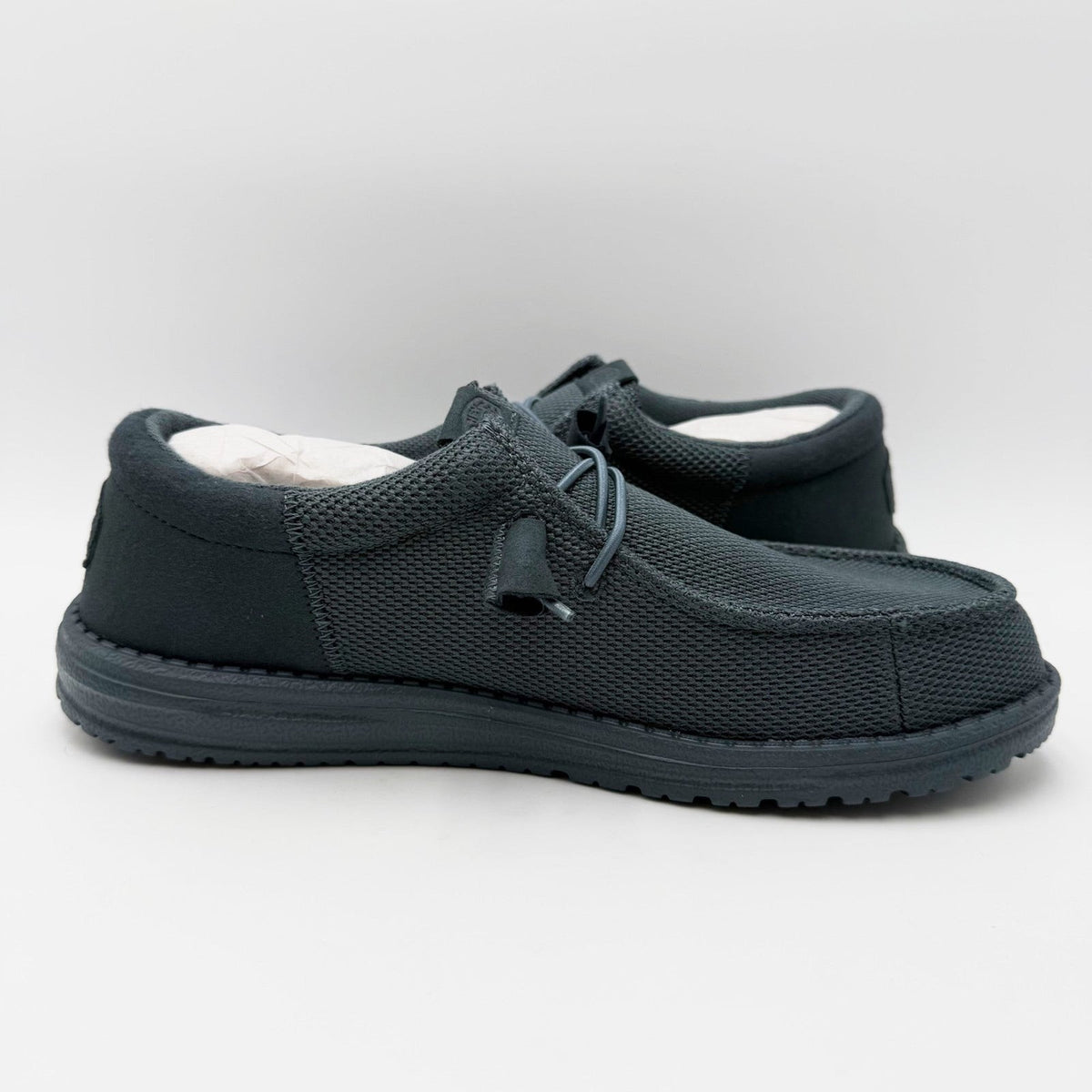 Hey Dude Mens Wally Funk Mono Slip On Shoes Size 8 EU 41 Dark Slate Gray NIB