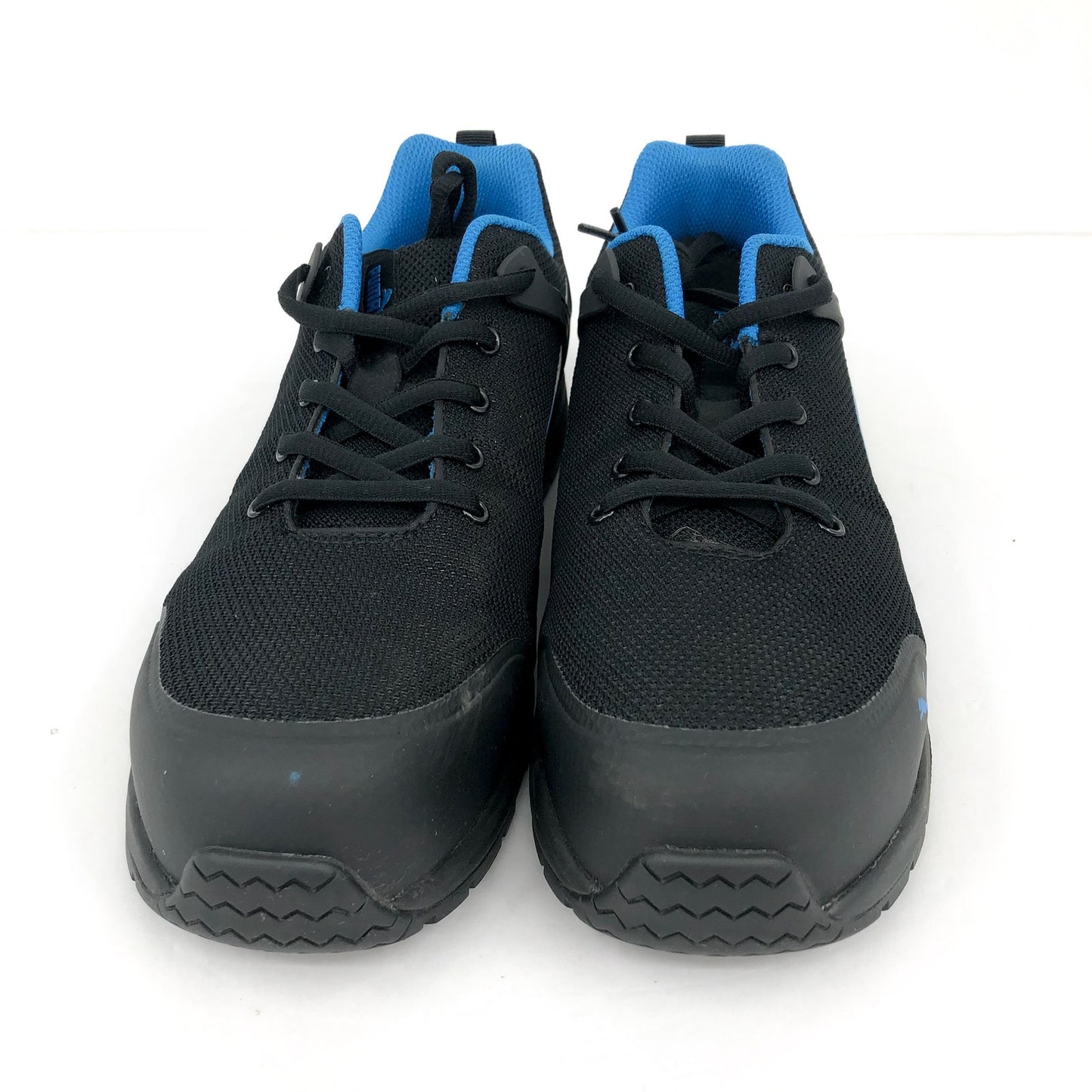 PUMA SAFETY Mens Levity Knit Low Work Shoes 10.5 Black Blue Comp Toe SR EH NIB