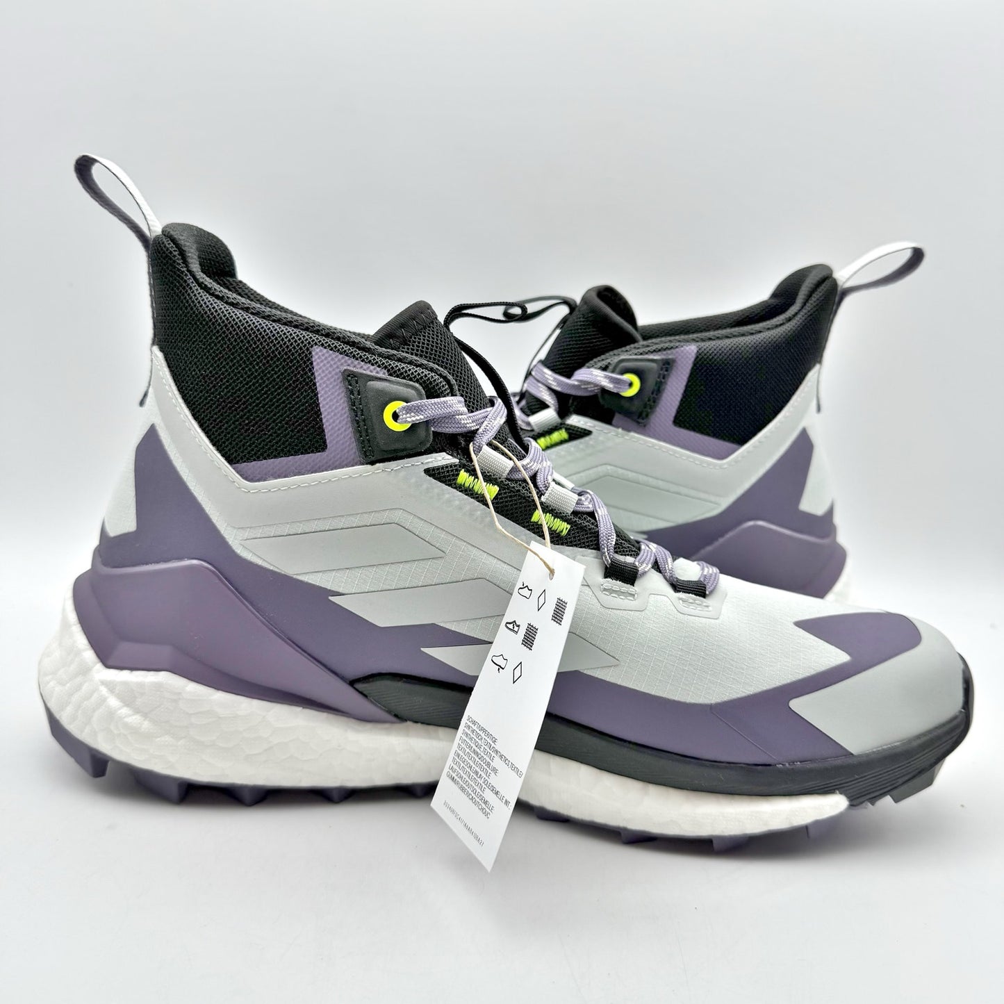 Adidas Womens Terrex Free Hiker 2 GTX Shoes US 10.5 Grey Purple Athletic WP