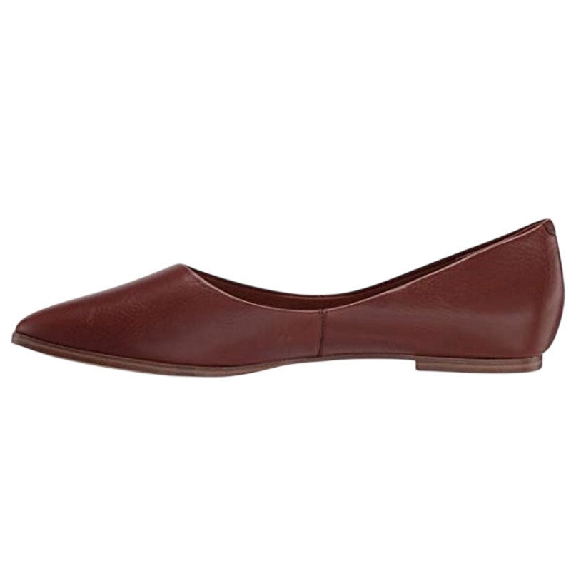 Zodiac Womens Hill Ballet Flats Size 7.5 M EU 38 Cognac Brown Leather NIB