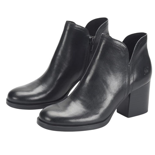 Born Womens Olivia Ankle Booties US 8.5 M EU 39 Black Leather NIB