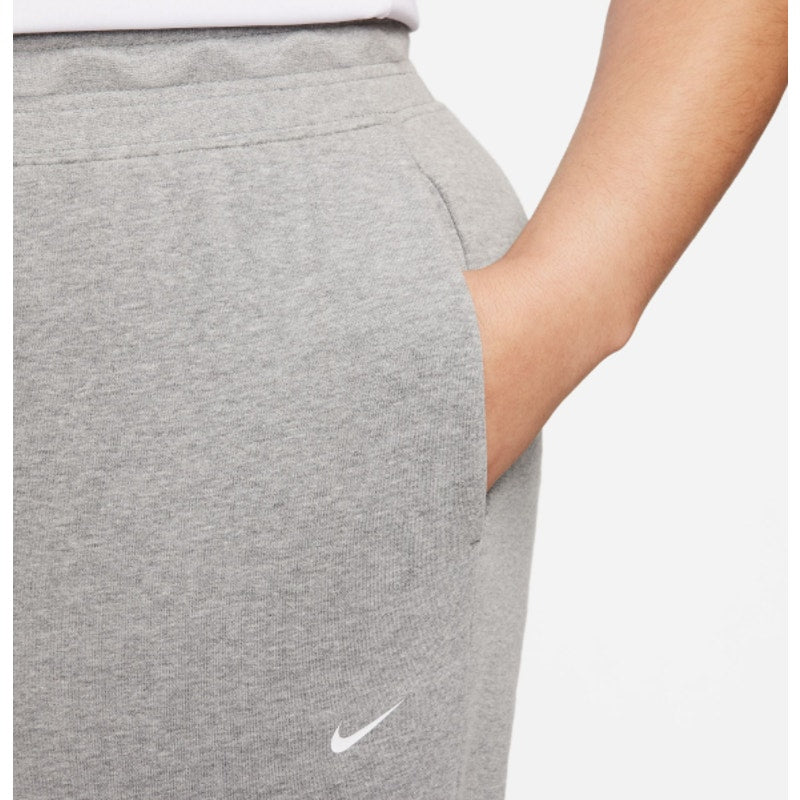 NIKE Womens Dri-Fit One 7/8 French Terry Joggers 1X Grey Sweatpants NWT