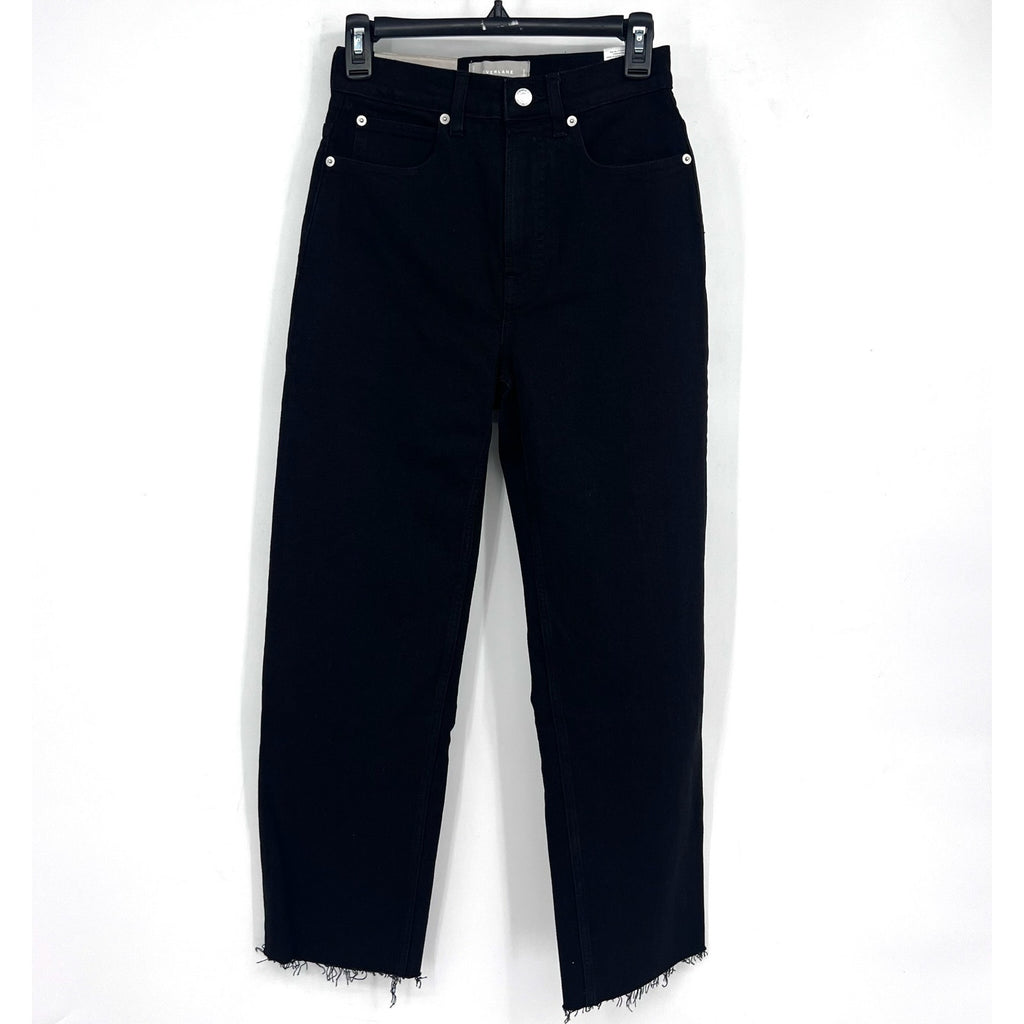EVERLANE Women's The Way-High Jeans 27x29 US 4 Long Coal Black Straight Leg NWT