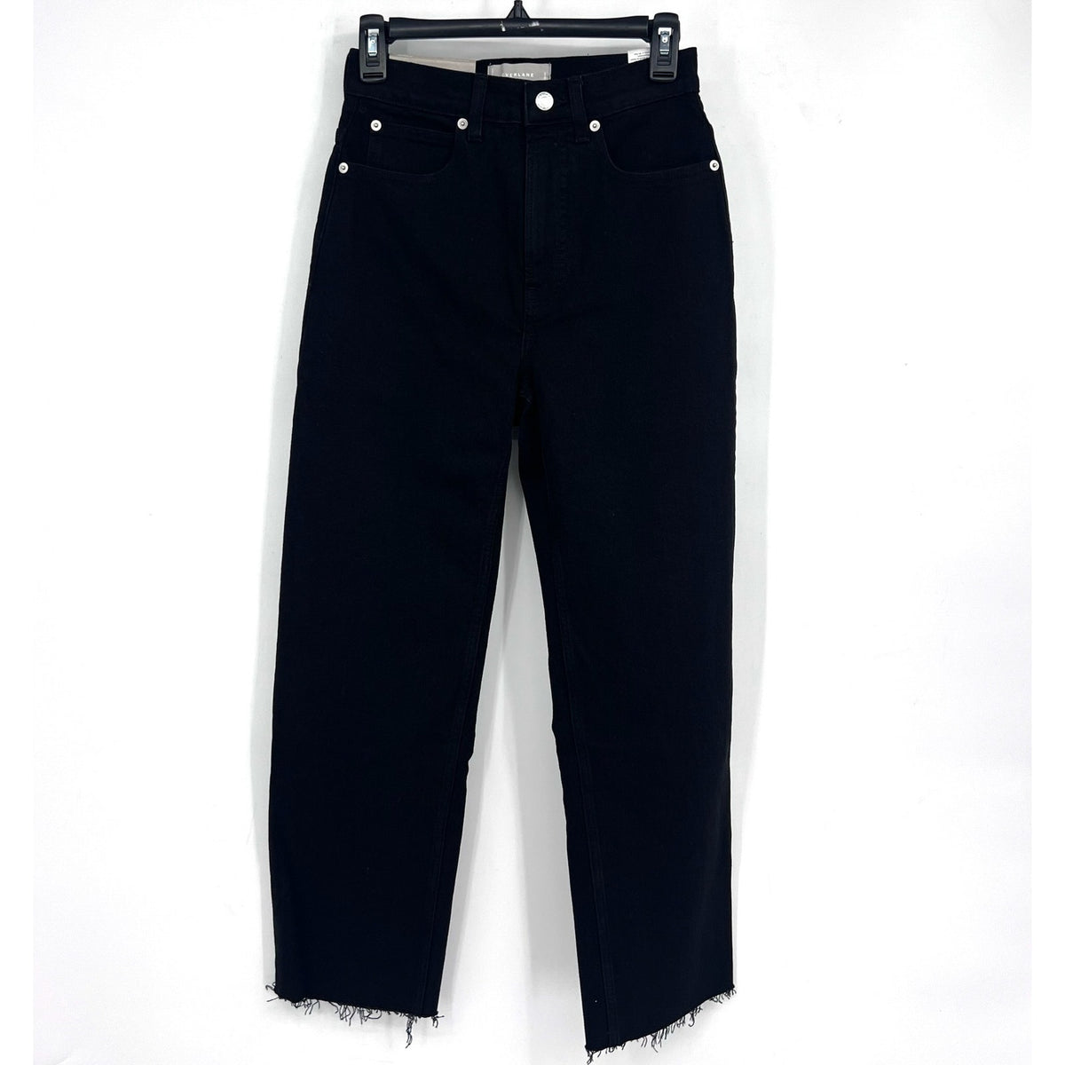 EVERLANE Women's The Way-High Jeans 27x29 US 4 Long Coal Black Straight Leg NWT