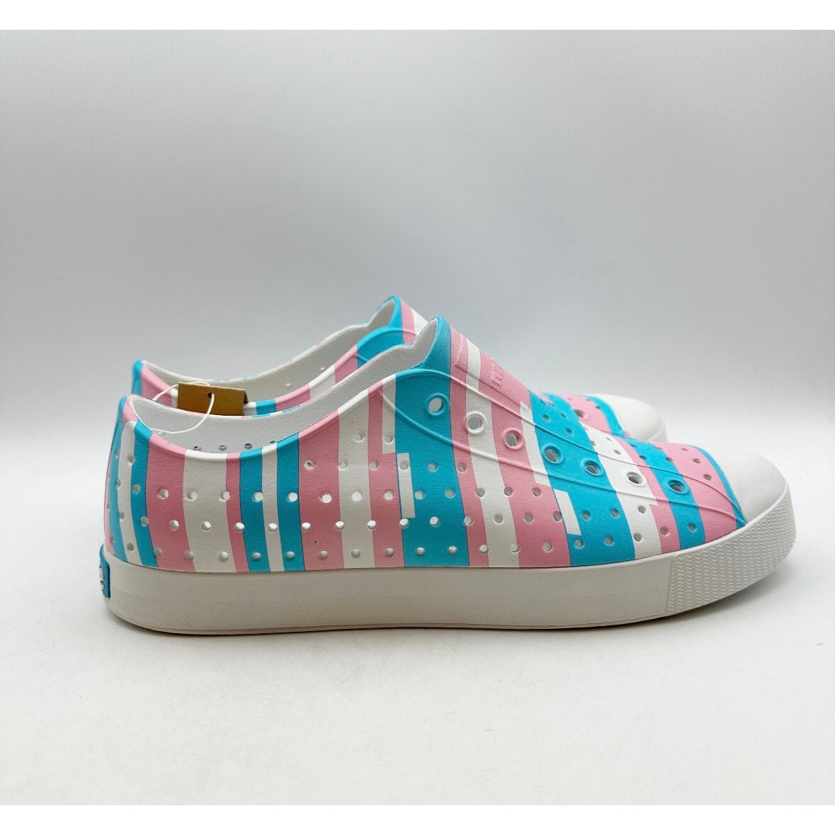 Native Mens Jefferson Slip On Shoes Size 10 White Multicolor EVA Waterproof NWOB