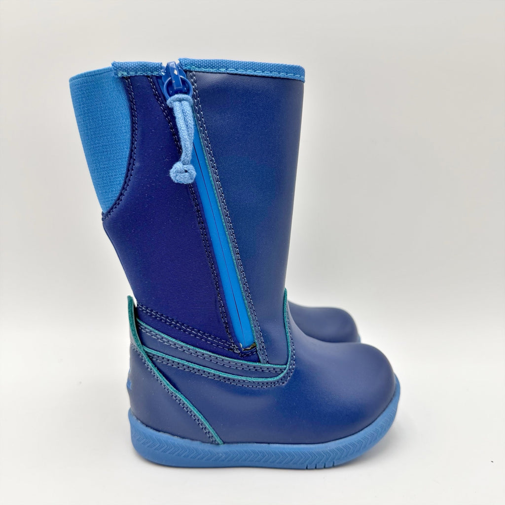 Billy Footwear Little Boys Rain Boots Size 5 Navy Blue Water Resistant NWOB