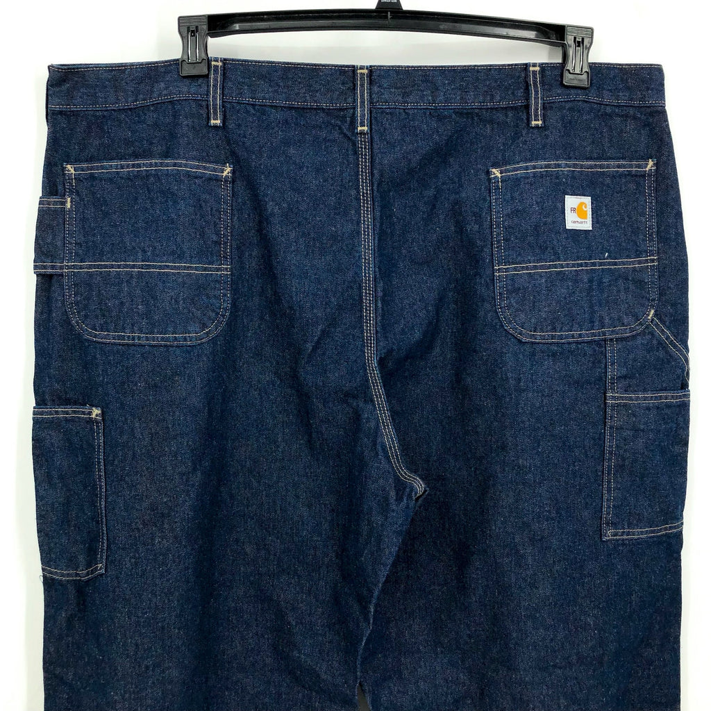 CARHARTT Flame-Resistant Signature Denim Dungarees 48x34 Blue Jeans FR13 NWOT