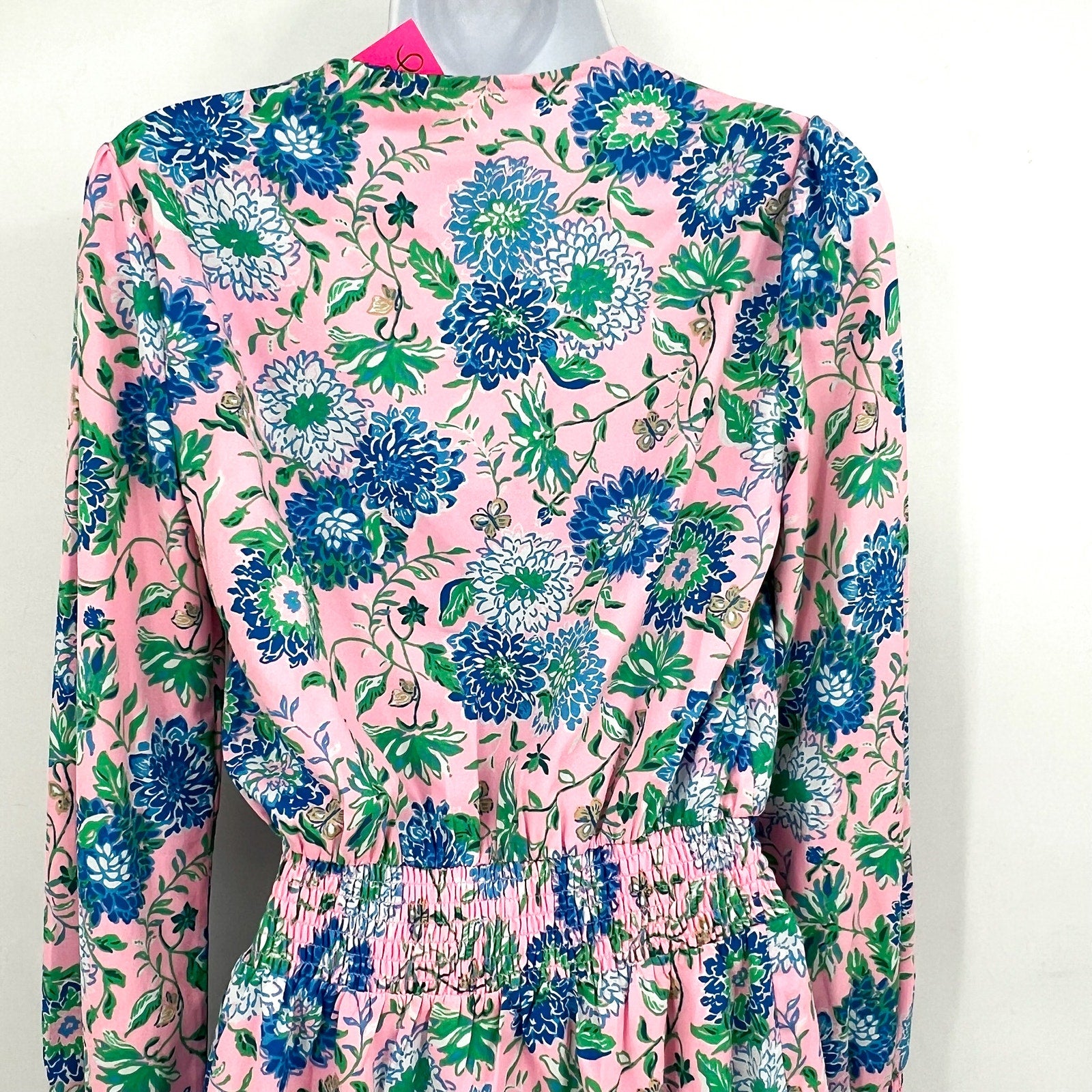 LILLY PULITZER Cristiana Fit and Flare Dress Size 2 Conch Shell Pink Blue NWT