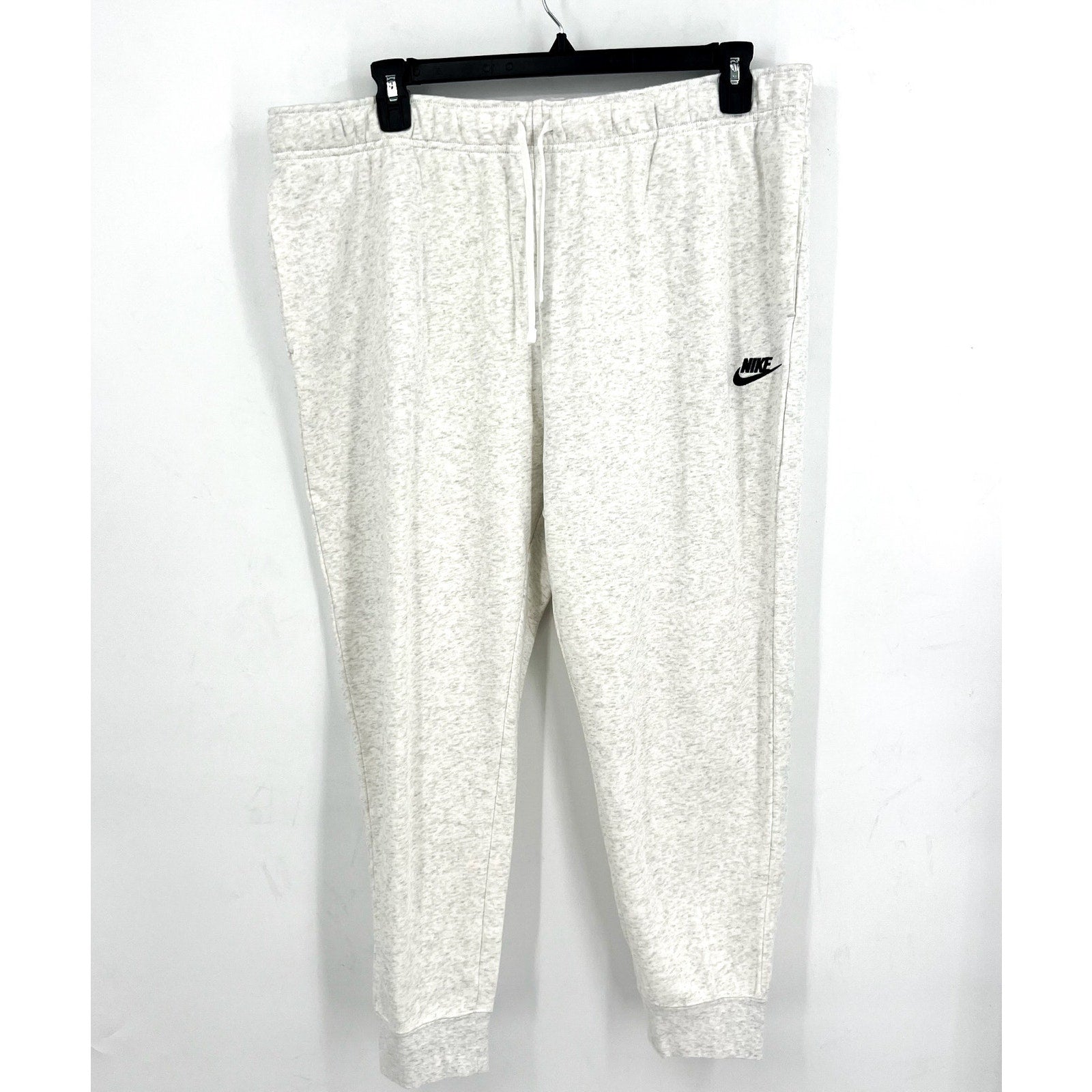 NIKE Womens Club Fleece Mid Rise Joggers 1X Light Grey Sweatpants NWT