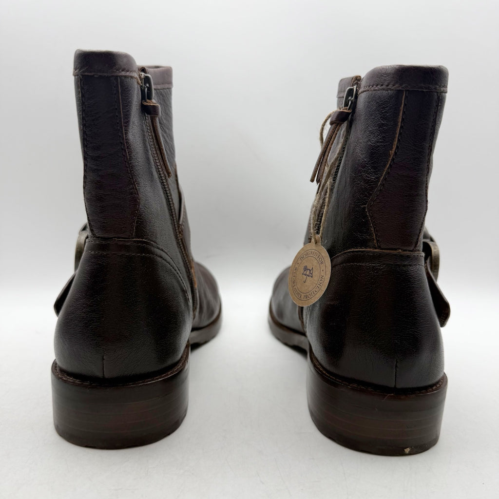 SOFFT Womens Brie Ankle Boots US 9 M Brown Leather Waterproof NWOB
