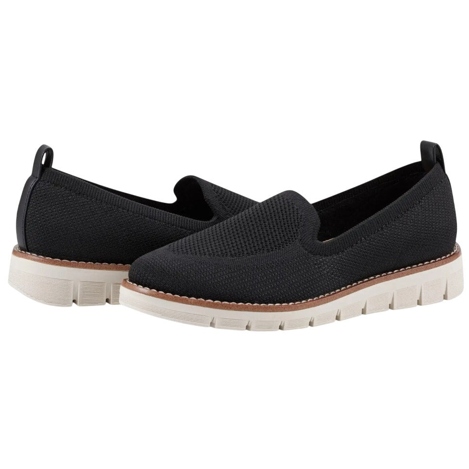 Easy Spirit Womens Valina Casual Shoes Size 6 M Black Slip On Loafers NIB