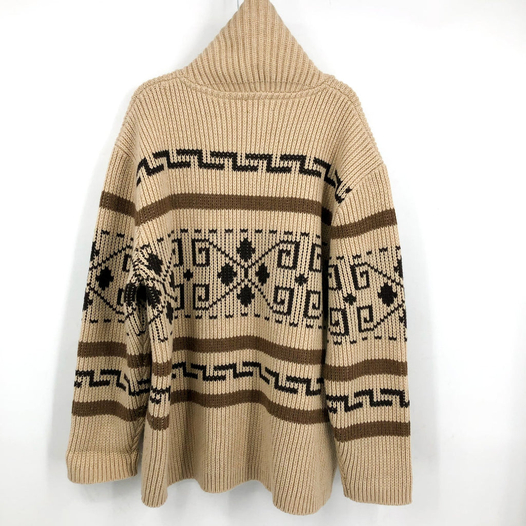 PENDLETON The Original Westerley Sweater XXL Tan Brown Full Zip Cardigan NWOT
