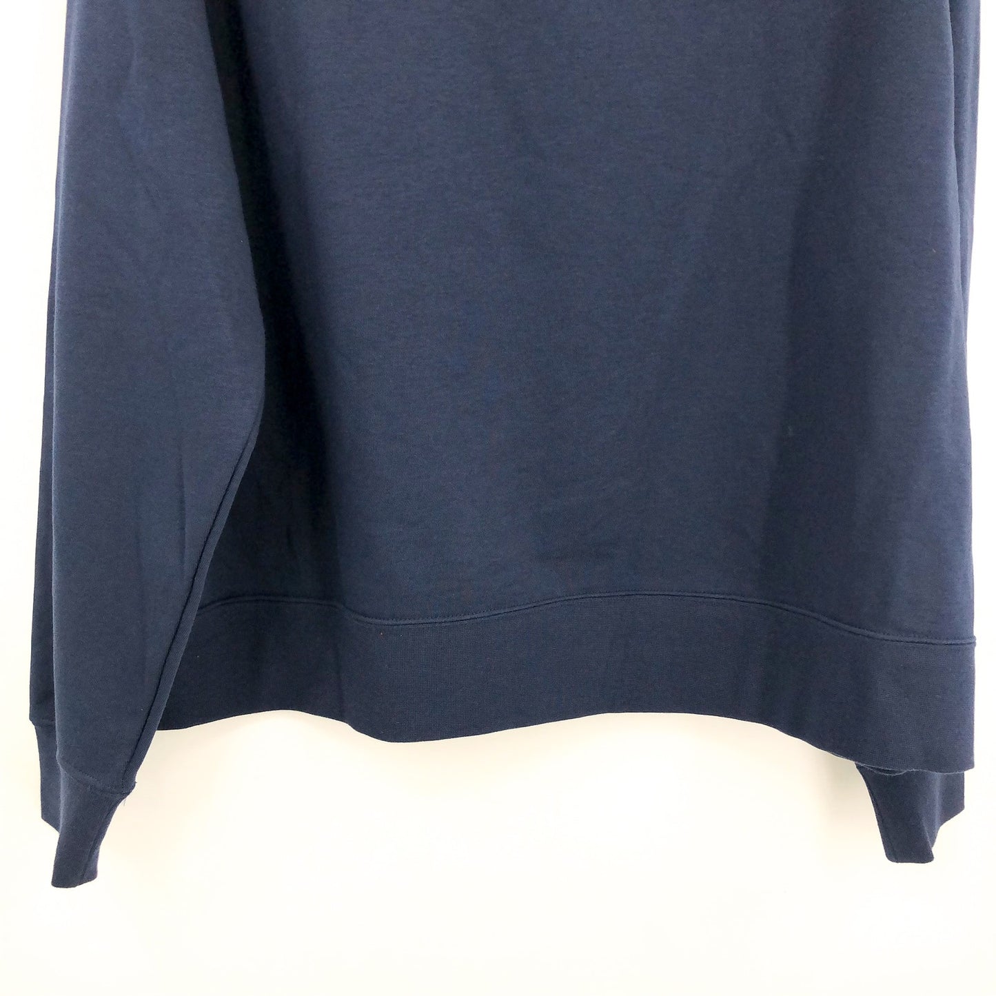 NIKE Womens Club Crewneck Sweatshirt 1X Navy Blue Fleece Long Sleeve NWT
