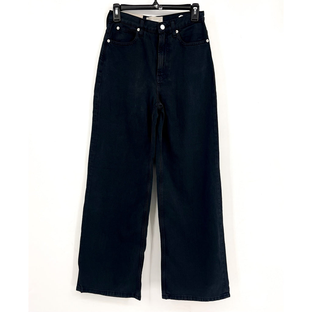 EVERLANE Women's The OG Baggy Jeans 24x30 US 00 Black Ink Wash Relaxed Fit NWT