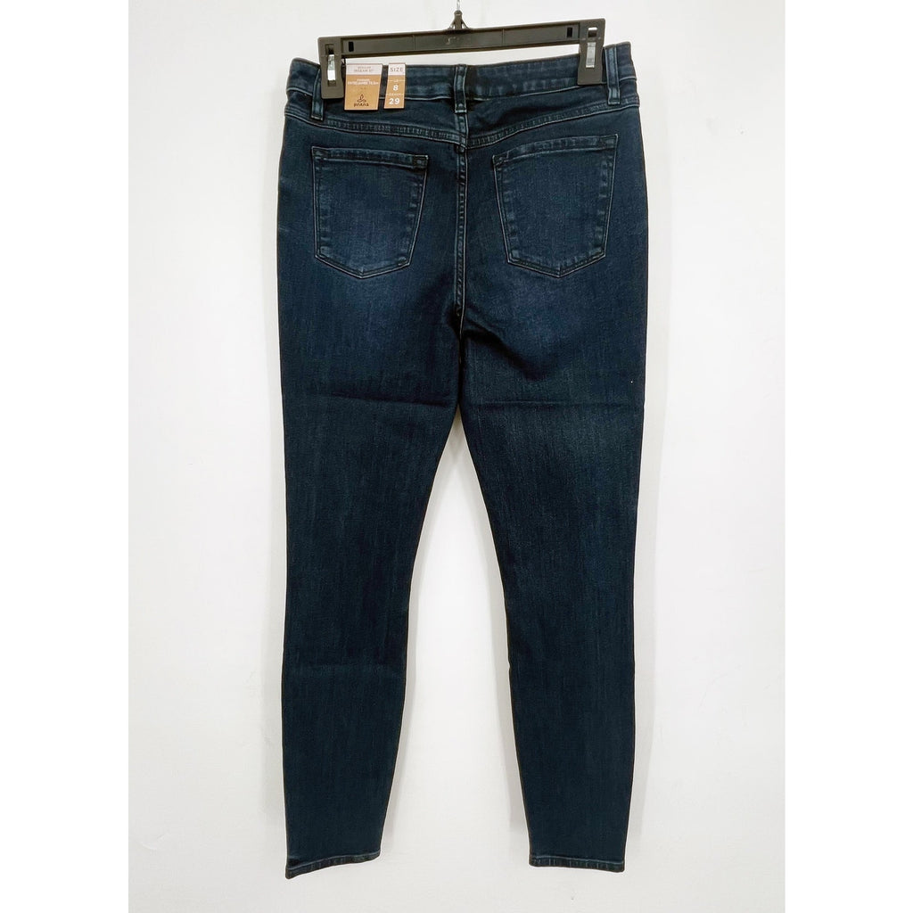Prana Womens Sienna Skinny Jeans 29x31 US 8 Deep Blue Stretch Denim Mid Rise NWT
